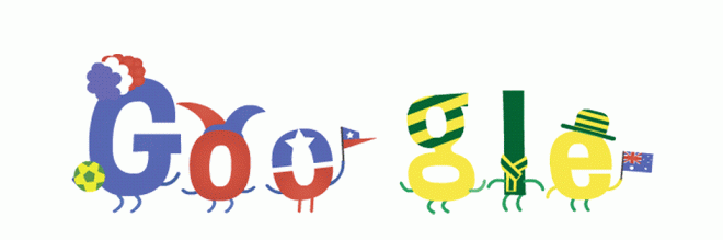 WorldCup 2014 - Google Doodle 1-10