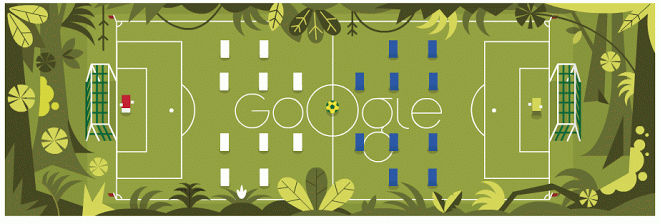 WorldCup 2014 - Google Doodle 1-10