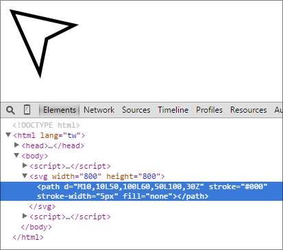 SVG D3 - 繪製線段