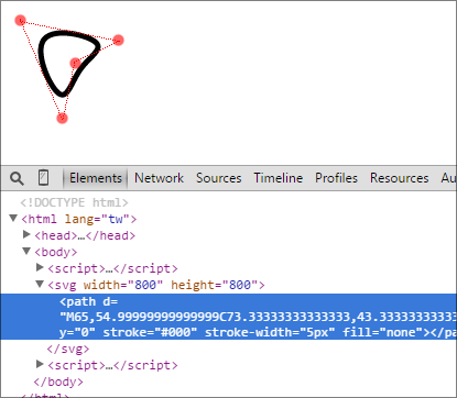 SVG D3 - 繪製線段