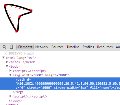 SVG D3 - 繪製線段
