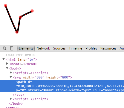 SVG D3 - 繪製線段