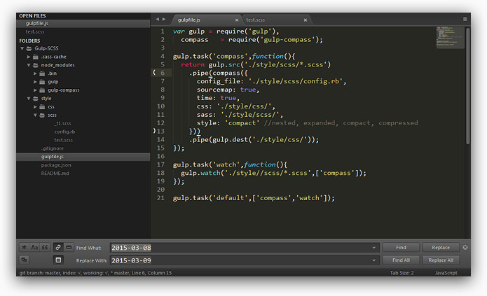 SublimeText - Seti_UI theme