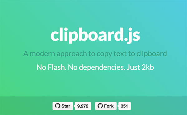 點選複製 Clipboard.js