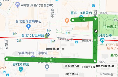 Google Maps API - 繪製折線 ( Polyline )
