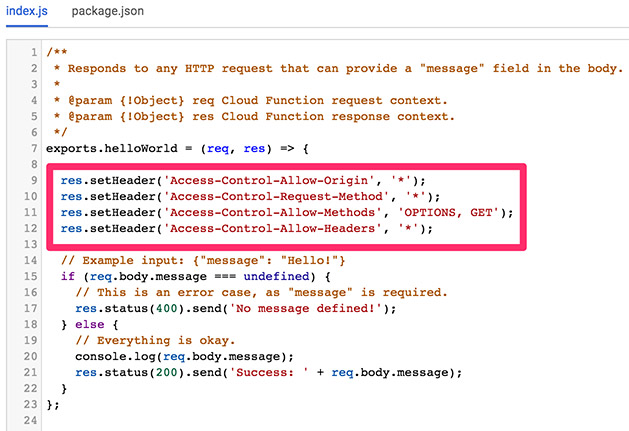 簡易後端實作 ( Google Cloud Functions )
