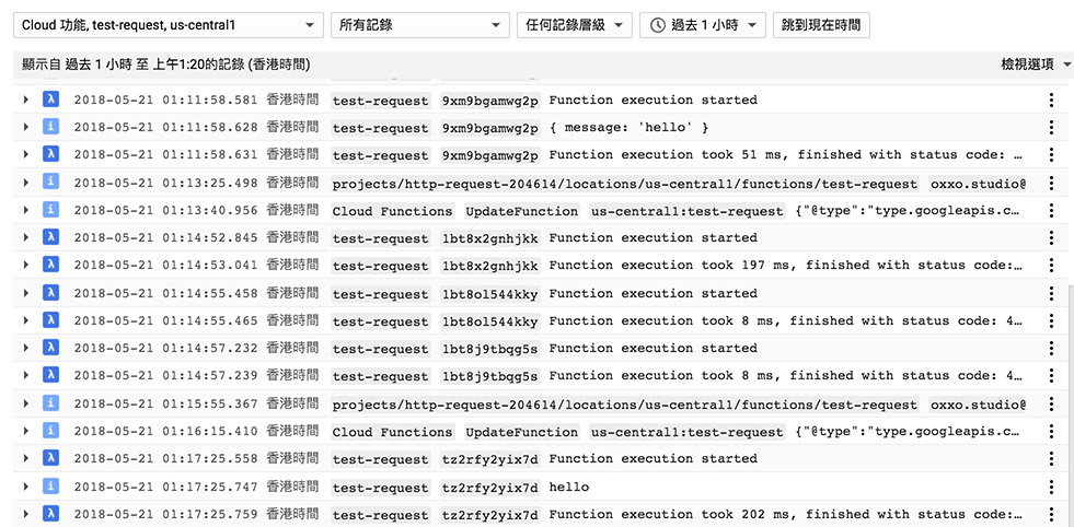 簡易後端實作 ( Google Cloud Functions )